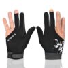 Anser M050912 Man Woman Elastic 3 Fingers Show Gloves for Billiard Shooters Carom Pool Snooker Cue Sport - Wear on The Right or Left Hand 1PCS (Gray, L)