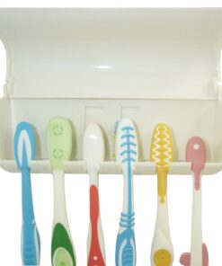 Alternative view of Eslite Toothbrush Holder with Cover (Ivory White)