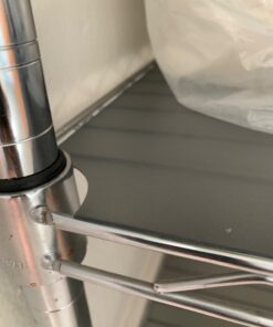 Shelf Liners for Wire Shelf System - Set of 4 in Graphite - 14 x 36 inch - Plastic Wire Shelving Shelf Mats 14"x36" 4pcs 42 61WNRFOBwHL