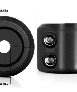 Winch Stopper for Cable. Truck UTV ATV Rubber Winch Cable Stopper, Protects Towing Hook, Synthetic Rope, Cable Line from Wear or Damage, Hawse, Bumper. Quick Installation with Tools. (Black) black 14 61WNWrVtY0L