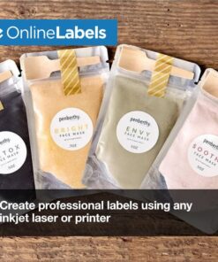1.5 Inch Round Labels - Pack of 3,000 Circle Stickers, 100 Sheets - Inkjet/Laser Printer - Online Labels 100 Sheet Pack 21 61WO9WM DL