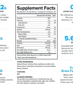 Alternative view of LEGION Whey+ Vanilla Whey Isolate Protein Powder from Grass Fed Cows - Low Carb, Non-GMO, Lactose Free, All Natural Whey Protein Isolate, 30 Servings 30 Servings (Pack of 1)