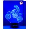 WANTASTE Motocross 3D Lamp Gifts for Boys Girls Room, Dirt Bike Decor Toys Night Light Bedside Gifts for Kids Baby, 7 Colors Changing Nightlight with Battery Backup and Smart Control Motocross Man 42 61WRHMn GjL