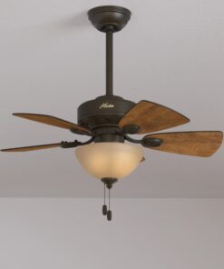 Hunter Fan Company 52090 Hunter Watson Indoor ceiling Fan with LED Light and Pull Chain Control, New Bronze finish 24 61WRQXGedPL
