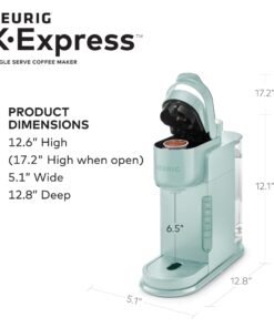 Keurig K-Express Coffee Maker, Single Serve K-Cup Pod Coffee Brewer, Mint 14 61WUQPBYvbL