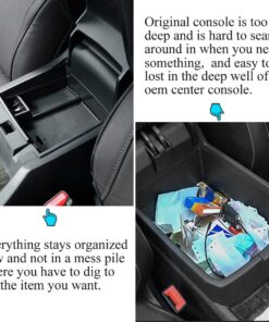 Vesul Center Console Armrest Storage Box Compatible with Honda Accord Sedan 2013 2014 2015 2016 2017 ABS Tray Insert Organizer Glove Pallet Black 2013-2017 Accord 32 61Wa2IeLt4L