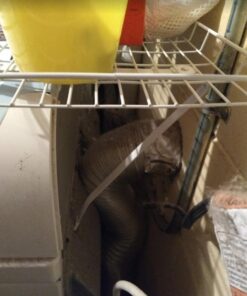 Household Essentials 05100 Rear Display Over-The-Washer Storage Shelf | Organize and Store Laundry Room Supplies | White 50 61Wb0Y9rF0L