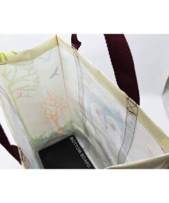 EcoJeannie 1 Pack Super Strong X-Large Laminated Woven Reusable Shopping Tote Bag (Avail: Set of 1,2,3,4,5 Bags), Free Standing, Recycled Plastic w/Bottom Board & Reinforced Nylon Handle - WT0001 1 Bag 20 61WbNuiVTZL