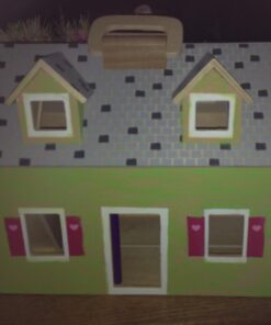 Melissa & Doug Fold and Go Wooden Dollhouse With 2 Dolls and Wooden Furniture,Multi,One Size 55 61Wbb5PMvNL
