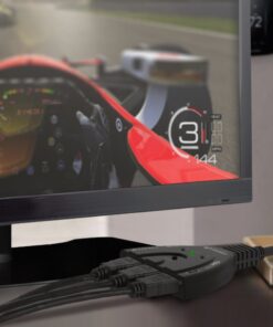 Fosmon 4K HDMI Switch 3 in 1 out 4K@30Hz, 3-Port HDMI Splitter Hub Switcher Auto Switching UHD 3D HDR HD 1080P HDCP, for HDTV, PS5/4, Xbox, Fire Stick 3-Port / 4K@30Hz 24 61WcLkzyU3L