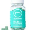 Sugarbear Hair Vitamins Extra Strength Biotin 6000mcg, Vitamin C, E, Coconut Oil, Zinc, Folic Acid, Inositol - Vegan Gummies for Luscious Hair and Nails - Supplement for Women & Men (1 Month Supply) 60 Count (Pack of 1) 58 61Wdfh4LGsL