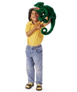 Folkmanis Chameleon Hand Puppet, Dark Green 7 61Wfs3NmJOL