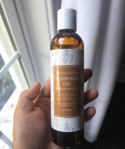 Sore Muscle Massage Oil for Body - Relaxing Massage Oil for Massage Therapy with Lavender and Rosemary Oils for Muscle Relief - Gentle Warming Massage Oil for Sore Muscles for Pro or Home Use (8oz) Herbal Citrus 8 Fl Oz (Pack of 1) 29 61WjOKLDKrL