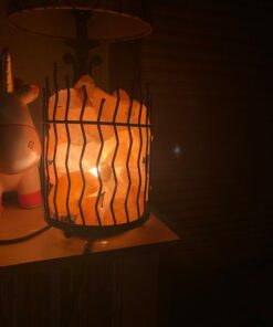 Himalayan Glow 1332 Piller Salt Basket Lamp, Single Pack, Amber Glow Pillar Design Basket Lamp - single pack 37 61Wkda3dXvL