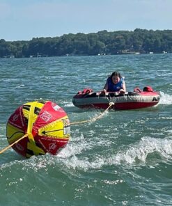 Sportsstuff Booster Ball, Towable Tube Rope Performance Ball Dimensions inflated (38in x 28in) deflated (45in x 36in) 30 61WlPSh8HL