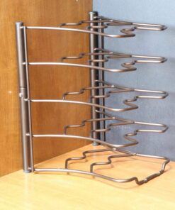 Deco Brothers Pan Organizer Rack for Kitchen Cabinet and Counter, Bronze 29 61Wp6METMnL