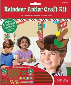 Reindeer Antler Craft Kit - Christmas Reindeer Antler Headband Craft - 40 Pieces - Great for Christmas 5 61Ws1xJZcL