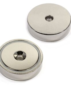 CMS Magnetics 150 LB Holding Power Neodymium Round Base Magnet w/ Countersunk Hole OD 1.89" - 1 Ct. Cup Magnet | Magnetic Assembly | Fishing Magnet (Cup Magnet 5) Cup Magnet 5 14 61WtGLslJqL