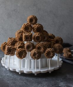 Nordic Ware 50008 Tiered Cake Pop Display Stand, Holds 37 pieces, White 22 61Wvjfk0s5L