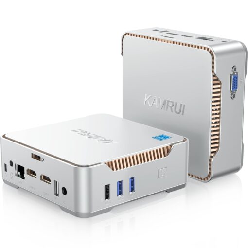 KAMRUI GK3 Plus Mini PC 16GB RAM 512GB M.2 SSD, Intel 12th Alder Lake N95 (up to 3.4GHz) Micro PC, 2.5''SSD, Gigabit Ethernet, 4K UHD, WiFi, BT, VESA/Home/Business Mini Desktop Computer 16GB+512GB/Intel Alder Lake N95