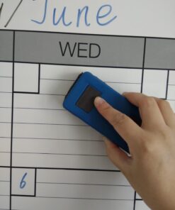 Dry Erase Monthly Extra Large White board Calendar for Wall, 38" by 50", Jumbo Laminated Erasable One Month Whiteboard Calendar, Huge Oversized Blank 30-Day Poster with Lines and Squares 37 61WxG6Szk L