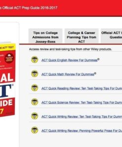 The Official ACT Prep Guide, 2016 - 2017 13 61WymJHRSiL