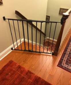 Toddleroo by North States 47.85" Wide Easy Swing & Lock Baby Gate - Series 1: Ideal for Wider Areas and stairways. Hardware Mount. Fits Openings 28.68" - 47.85" Wide (31" Tall, Matte Bronze) 50 61WzknieQ0L