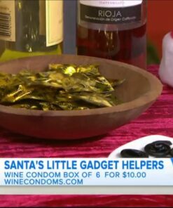 The Original Wine Condoms | Wine & Beverage Bottle Stopper | Air-Tight Grip | Prolong Beverage Freshness | FUNctional Novelty Gift | Food Grade 100% Rubber Latex | Tuxedo Black | Set of 6 22 61WzvnM8vAL