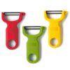 Kuhn Rikon Original Swiss Peeler 3-Pack Red/Green/Yellow Set of 3 Y Type Peeler