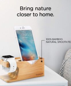 Spigen S370 Designed for Apple Watch Stand and Cell Phone Stand for Any Apple Watch Series and Phone 26 61X2WJx75PL