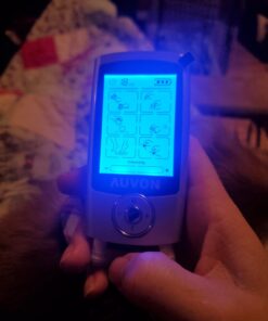 AUVON Rechargeable TENS Unit Muscle Stimulator, 24 Modes 4th Gen TENS Machine with 8pcs 2"x2" Premium Electrode Pads for Pain Relief A-silver 26 61X2q4x8eDL