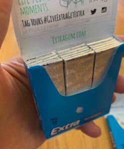 Extra Gum Peppermint Chewing Gum, 15 Pieces (Pack of 10) 36 61X41X3fL2L