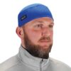 Ergodyne Chill Its 6630 Skull Cap, Lined with Terry Cloth Sweatband, Sweat Wicking Blue One Size 29 61X4p97lAgL