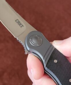 COLUMBIA RIVER KNIFE & TOOL Hootenanny EDC Folding Pocket Knife: Hunting, Outdoor, Everyday Carry, Satin Blade, Friction Grooves, IKBS Ball Bearing Pivot, Stainless Bolster, Nylon Handle, Pocket Clip K300KXP, Purple 63 61X5adgKdRL