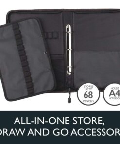 Alternative view of Derwent Carry-All A4 Folio, for Artist, Drawing Supplies Accessory, Stores 68 Pencils, Beige (2302619) Carry All 68 Capacity (Beige)