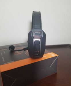 LEVN Bluetooth Headset with Microphone, Trucker Bluetooth Headset with AI Noise Cancelling & Mute Button, Wireless On-Ear Headphones 60 Hrs Working Time, for Trucker Home Office Remote Work Zoom LE-HS012 28 61X5rk3C9pL