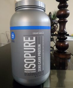 Isopure Protein Powder, Creamy Vanilla Whey Isolate with Vitamin C & Zinc for Immune Support, 25g Protein, Zero Carb & Keto Friendly, 44 Servings, 3 Pounds (Packaging May Vary) 44 Servings (Pack of 1) 57 61X5x4A4duL