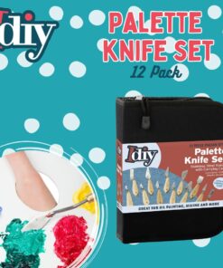 Palette Painting Knife Set 12 Pack with Carrying Case- Stainless Steel Art Paint Knives 10 61X6O7BEUFL