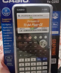 CASIO PRIZM FX-CG50 Color Graphing Calculator,Black & White,7.21"Wx10.32"Lx2.05"H 37 61X6qDFeiNL 2