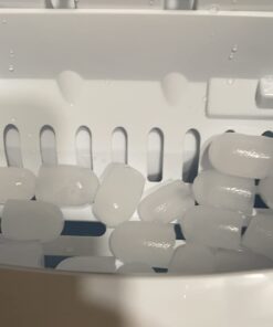 COWSAR Ice Maker Countertop, Portable Ice Machine with Self-Cleaning, 26.5lbs/24Hrs, 9 Bullet Ice Cubes in 6 Mins, Ice Basket and Scoop, Ideal for Home, Kitchen, Bar, Camping 26.5LBS / 24H Black 1 35 61X6woQbL4L