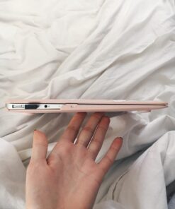 MOSISO Compatible with MacBook Air 13 inch Case (Models: A1369 & A1466, Older Version 2010-2017 Release), Protective Plastic Hard Shell Case & Keyboard Cover & Screen Protector, Rose Quartz 66 61X6x0bBzbL