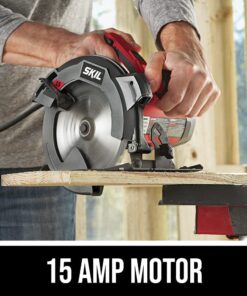 SKIL 15 Amp 7-1/4 Inch Circular Saw with Single Beam Laser Guide - 5280-01 39 61XAUQZW9EL