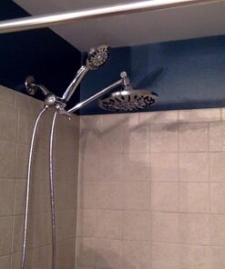 AquaDance 7" Premium High Pressure 3-Way Rainfall Combo for The Best of Both Worlds - Enjoy Luxurious Rain Showerhead and 6-Setting Hand Held Shower Separately or Together - Chrome Finish - 3328 2.5 Gallons Per Minute 35 61XAfKwbk L