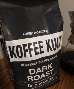 Koffee Kult Dark Roast Whole Bean Coffee - Small Batch Gourmet Aromatic Artisan Blend 100% Arabica Coffee Beans Organically Sourced (Dark Roast, 32oz) 2 Pound (Pack of 1) 42 61XBs4FW0IL