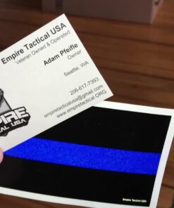 Empire Tactical USA Police Thin Blue Line Reflective Decal Sticker Ultra Us Made 3m Vinyl Brand 20 61XBuZozRL