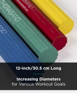 THERABAND FlexBar, Tennis Elbow Therapy Bar, Relieve Tendonitis Pain & Improve Grip Strength, Resistance Bar for Golfers Elbow & Tendinitis, Red, Light, Beginner Original Red - Light 17 61XDBuN F9L