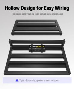 Donner Guitar Pedal Board Case DB-3 Aluminium Pedalboard 20'' x 11.4'' x 4'’ with Bag 20" x 11.4" x 4" 29 61XFJ4H3BVL