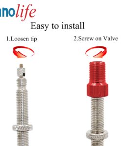 InnoLife Aluminum Presta to Schrader Converter Car Valve Adapter Bicycle Bike Tube Pump Air Compressor Tools Black 10 61XH4NehcyL