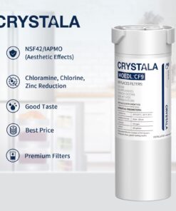 Crystala Filters XWF Water Filter, Compatible with GE XWF Refrigerator Water Filter, 3 Pack 14 61XHktQaG3L