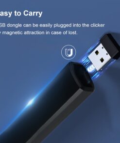 SSPONT Presentation Clicker for PPT, Wireless Presentation Remote, Laser Pointer for Presenter, Slide Advancer for Slide Show, Powerpoint/Keynote/Google Slides/Classroom, Mac OS/Windows/Linux (JH61) battery-red light 11 61XHzBhb1ZL